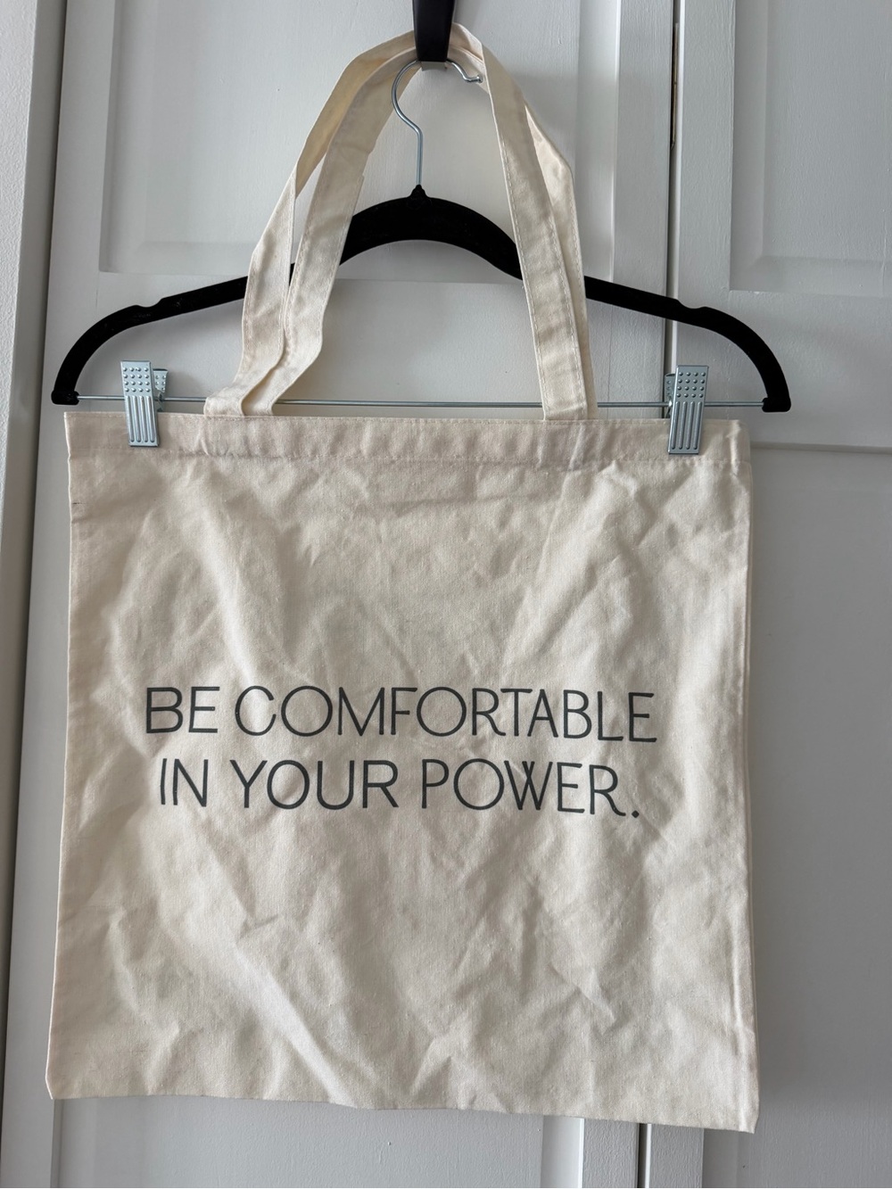 New KiKi Proce “Be Comfortable In Your Power" Canvas Tote Bag - 15" x 15"